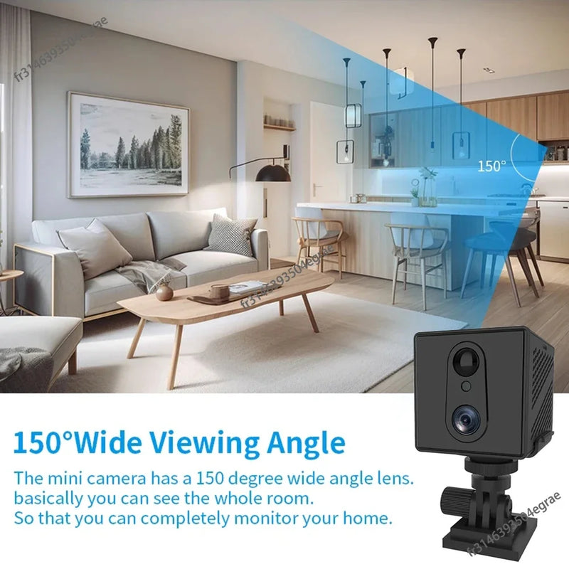 256/64GB 4G SIM Card Mini Camera 5MP 3000mAh Battery Wireless Wifi Night Vision Motion Detection CCTV Two-way voice IP Camera