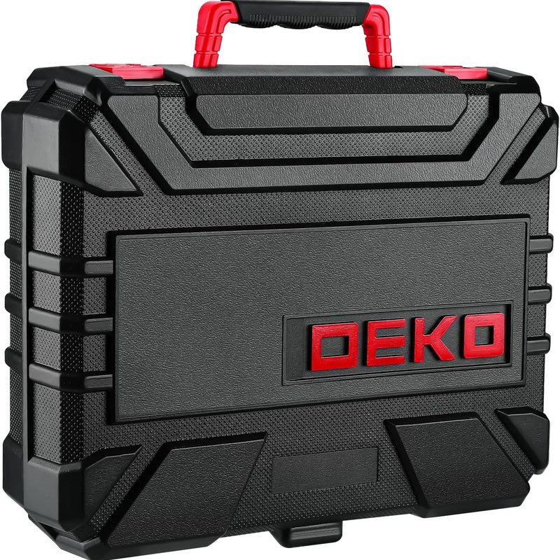 DEKO Drill Set Tool with 8V Red Cordless Home Kit with Hand for Women 126 Piece - View 5 | SAMAG