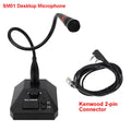 Retevis Aliunce SM01 Desktop Microphone For Walkie Talkie RT622 RT3S HD1 RA685 RT95 Two-Way Radio Handheld Mic 2pin / GP328plus