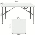 4FT/6FT Plastic Folding Table, Shooting Table, HDPE Portable Picnic Table Outdoor, For Camping, Party, Wedding, Picnic
