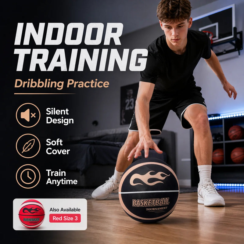 Fabric Cover Silent Basketball Size3 5 7 Quiet Indoor | SAMAG