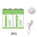 Micro USB 9V Rechargeable Li-ion Battery 16800mAh High Capacity for Multimeter, Microphone, Toy, Remote Control, KTV System