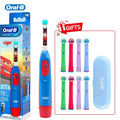 Oral B DB5510K Electric Toothbrush Children Rotary Teeth Brush Soft Bristles 2Min Timer Waterproof Battery Powered For 3-12 Ages