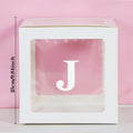 Transparent Letter Balloon Box Baby Shower Decorations Happy Birthday Wedding EID Decor 1st Birthday Party Supplies Balloon Box