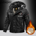 Outdoor Hiking Sports Running Fishing Thick Down Parka Coat Oversize Plus Velvet Thick Warm Winter Men's Padded Jacket Coat Men