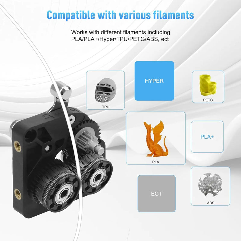 For Creality K2 Plus Extruder Upgrades Gear Kit All Metal Filament Drive Extruder Gear for K2 Plus 3D Printer Accessory