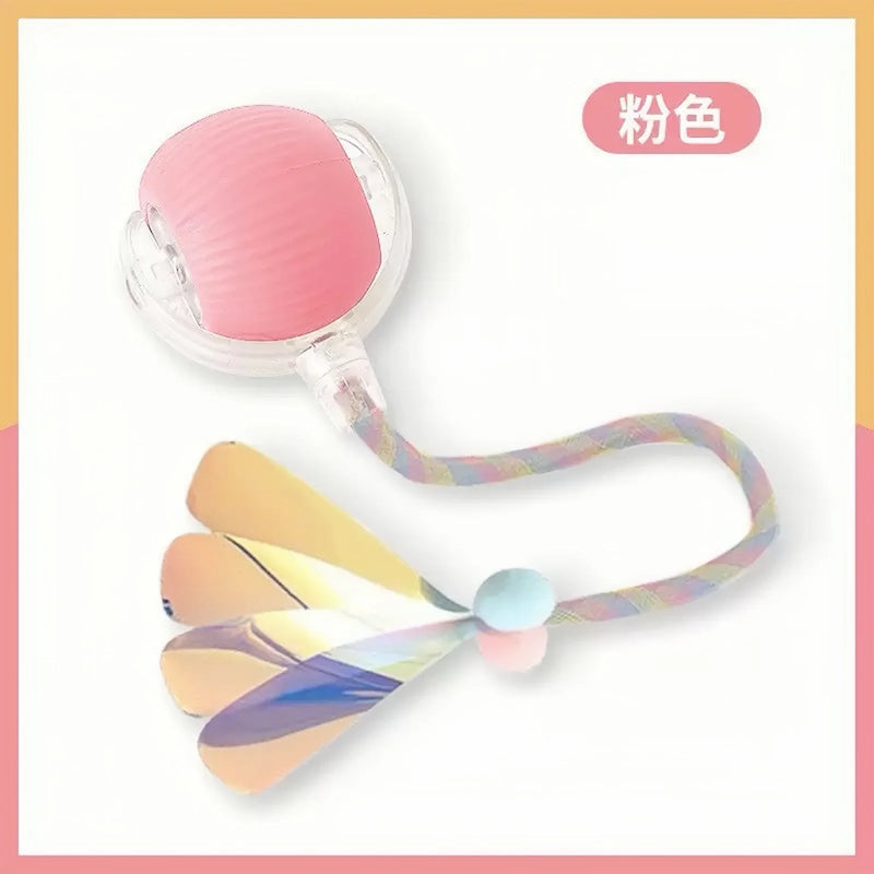 Smart Rolling Ball Cat Toy Interactive Self Play Bite Resistant Pet Toys for Cats Entertainment Boredom Relief Pet Supplies Cat