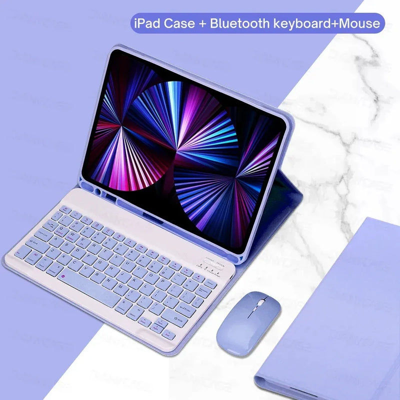 Tablets Keyboard Case For iPad 10th 11th A16 Generation Air 11 2025 Air 4 5 10.2 9/8/7th 10.5 9.7 Pro 12.9 13 11 Mini 6 7 Cover