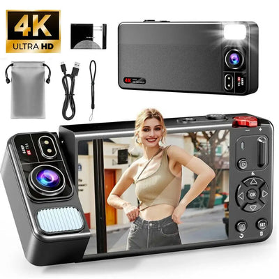 Digital Camera 4K 64MP for Photography 270°Flip Screen | SAMAG