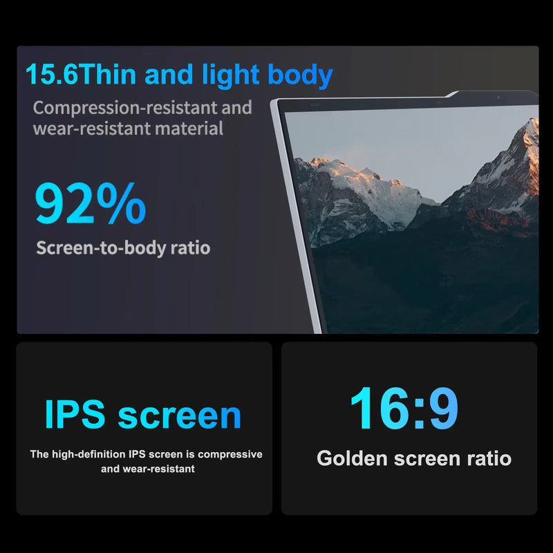 2026 New Core i7 8650U Windows 11 Pro Laptop 32GB RAM 2TB SSD for Gaming Office Studio High-Speed Notebook 5000mAh