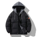 Fashion Men Detachable Hood Casual Down Jackets Man Winter Coats Quality Male Thicker Warm Black Parkas Couple Coats Size 6XL