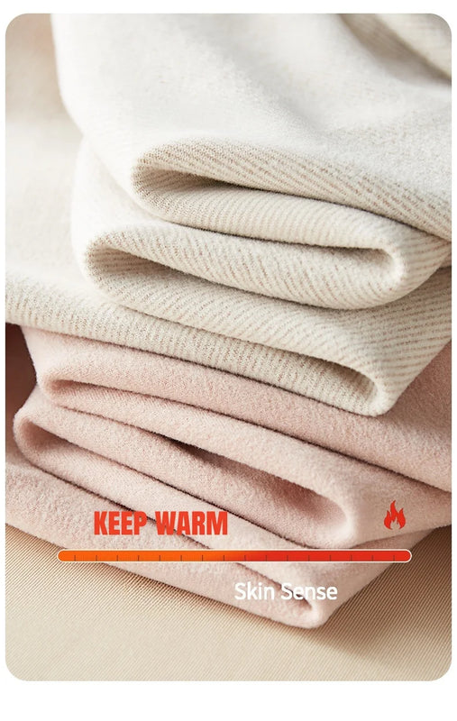 Women's High-Waisted Leggings  Autumn Winter Slimming Flattering Warm Outerwear Slimming Socks Plush Woolen Thermal Cotton