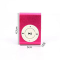 2024 Mini MP3 Player Music Media Mini Clip Support TF Card Stylish Design Fashionable Portable Mini USB MP3 Player Walkman