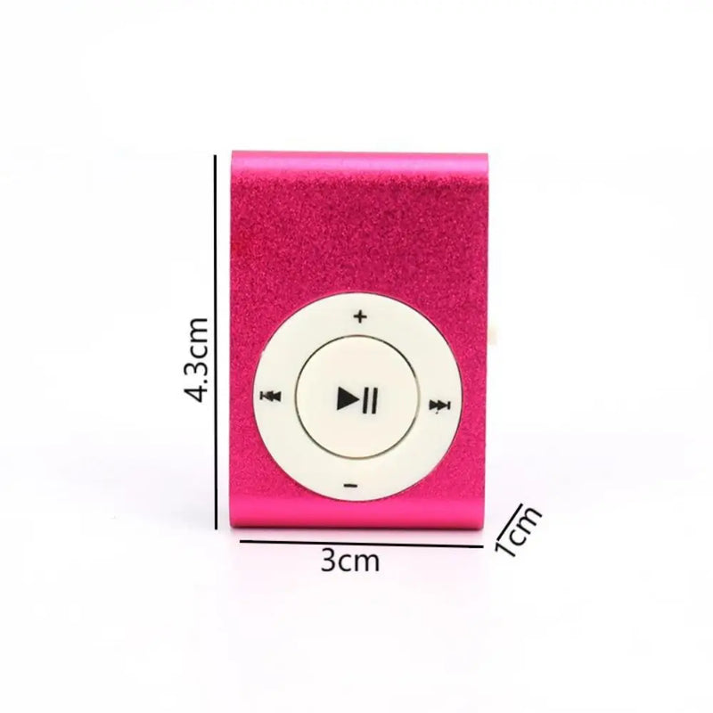 2024 Mini MP3 Player Music Media Mini Clip Support TF Card Stylish Design Fashionable Portable Mini USB MP3 Player Walkman