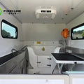 Dog Grooming Tub in the Trailer Integrated Stainless Steel Bathing Station in Mobile Pet Grooming Unit