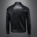2024 Autumn and Winter New Men's Fashion Handsome Trend Business Leisure Lapel Motorcycle Leather Coat Slim Stylish Man  M-4XL