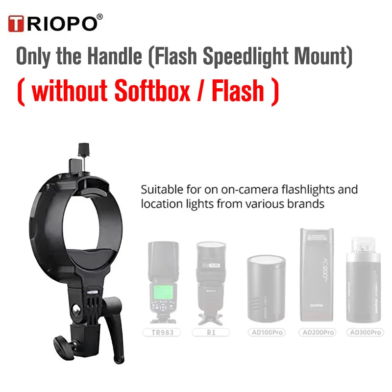 TRIOPO Bowens Mount Softbox K-3 55cm 65cm 90cm 120cm Quick-Setup Octagon Softbox for Godox Aputure Sokani Studio LED Video Light