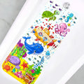 1pc Baby Bath Mat for Tub Non Slip Kids Bath Mat - 40x10cm Extra Long Cartoon Bathtub Mat Toddler Bath Mats with Suction Cups