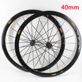 Newest 700C 40mm Road bike 6061 Aluminum alloy bicycle wheelset clincher rim Thru Axle center lock Disc brake hub for 8/9/10/11S