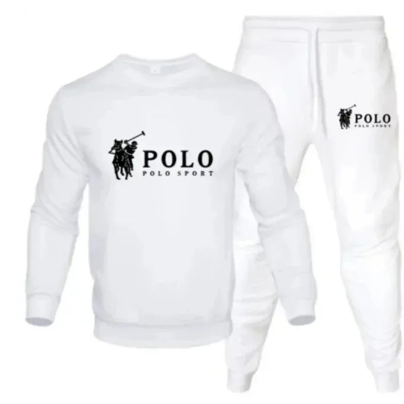 Men's autumn and winter sets of round - neck sweatshirts and jogging pants, and fashion, outdoor fitness and - View 2 | SAMAG