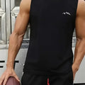 New Men's Outdoor Casual T-Shirt Gym Exercise Sleeveless Shirt Mens Summer Loose Undershirt Running Vest Fashion Casual Clothing