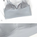 New Women's Seamless Mulberry Silk Bralette, Wire-Free Nude Feel Bra Camisole