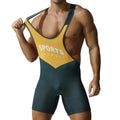 New Men's Seamless Bodysuit Sexy One-Piece Gym Vest Rompers Comfortable Home Jumpsuit
