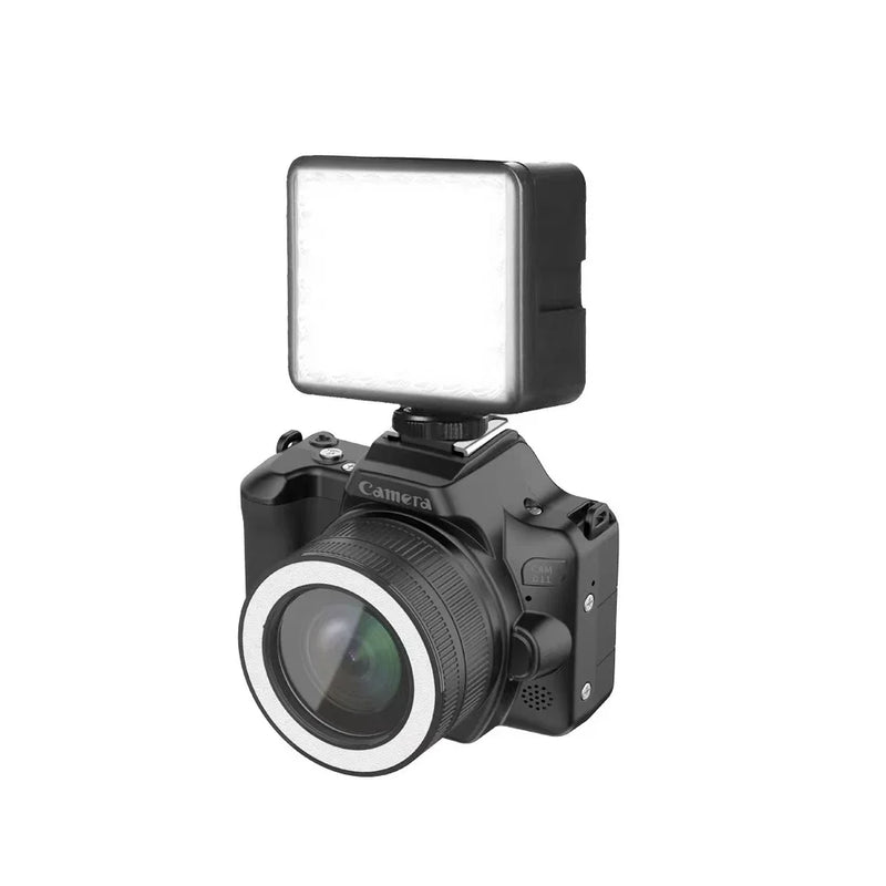 Mini DSLR Digital Camera 2K Ultra High Definition 48 Megapixel with Dual Cameras, Beauty Fill Light Selfie Camera CCD Camera
