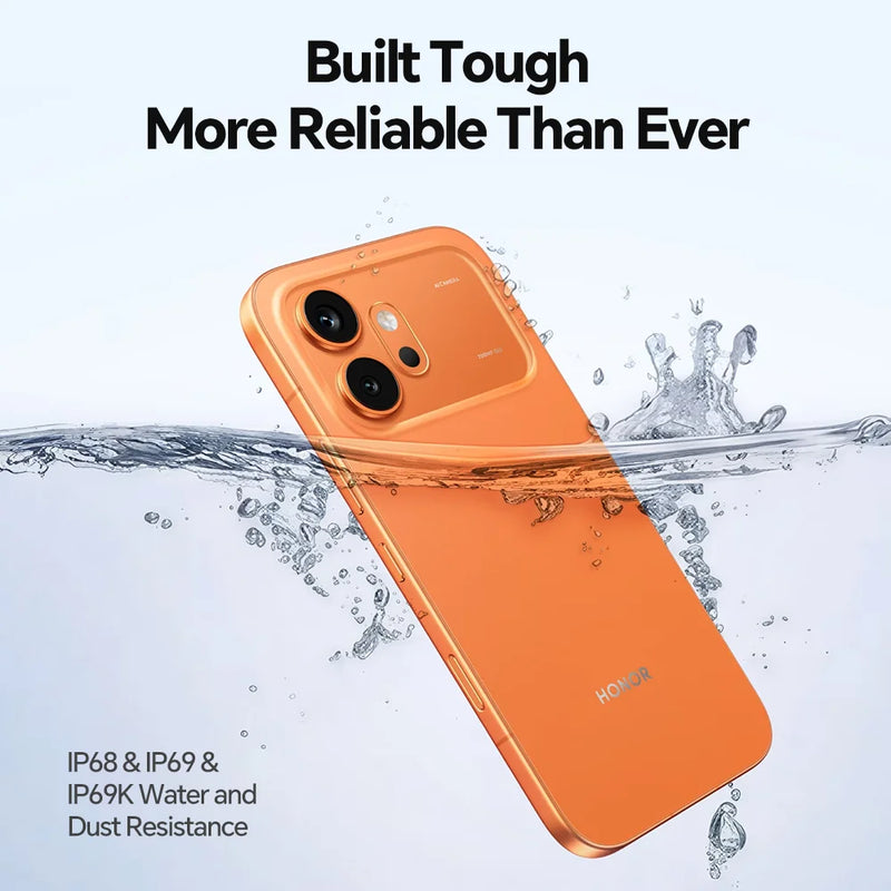 HONOR 600 5G Smartphone EU Version Snapdragon 7 Gen4 6.57” AMOLED Display 6400mAh 80W SuperCharge 8GB+256GB/512GB 200MP AI Ultra Night Camera OIS Metal Unibody Design NFC IP68