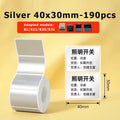 Niimbot B21/B1/B31/B203/B3S Matte Silver Thermal Label Sticker Paper Clothing Tag Commodity Price Food Self-Adhesive