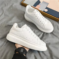 Men's breathable lightweight white shoes spring summer soft-sole comfort walking casual shoes fashion student sports baord shoes