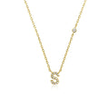 ANDYWEN 925 Sterling Silver Gold Small 26 Letters A- Z Zircon CZ Pendant Monogram Necklace Me 2020 Initial Alphabet M A Jewelry
