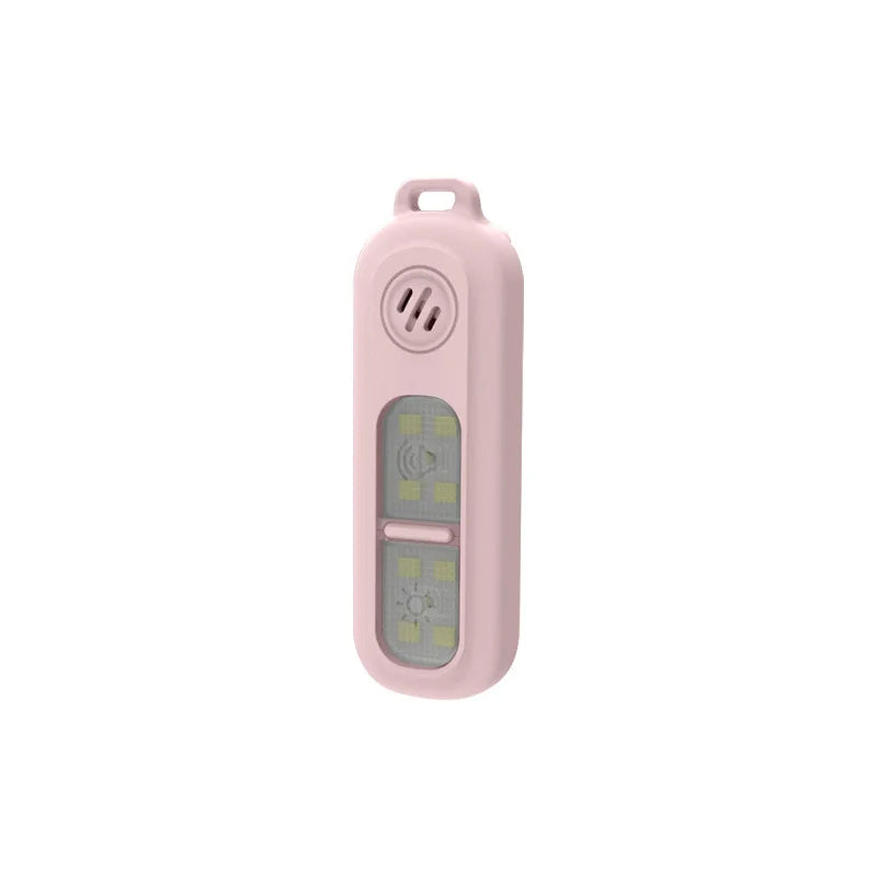 Four-Color Flashing Light Personal Alarm Rechargeable 130DB Loud Siren Self Defense Glowing Lamp Waterproof Strobe Light