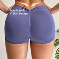 Women High Waist Seamless Yoga Shorts Scrunch Butt Lift Elastic Workout Biker Shorts Stretchy Tummy Control Gym Fitness Running