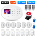 KERUI WIFI GSM Alarm System Kit W202 Home Security Protection Tuya Smart Support Alexa with Motion Detector Door Opening Sensor