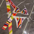 Women's Scarf Swimsuits with Letter Signature Logo Lady | SAMAG