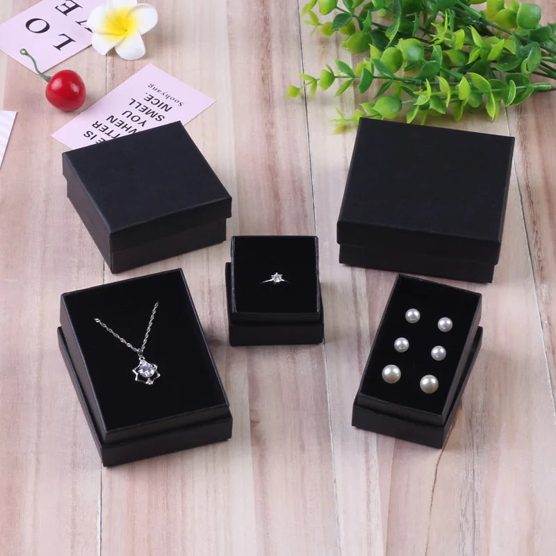 10pcs Jewelry Organizer Boxes For Women Necklace Earrings Bracelets Girls Gift Box Travel Accessories Jewelry Sponge Case