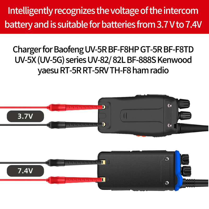 Baofeng Walkie Talkie Universal USB Charger Kabel untuk BaoFeng UV-5R UV-82 BF-888S TYT Retevis RadioDuaArahdenganLampuIndikator