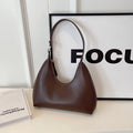 MOODS Fashion Underarm Shoulder Bags For Women PU Leather Pure Color Armpit Hobo Bag 2024 New Luxury Designer Purses And Handbag