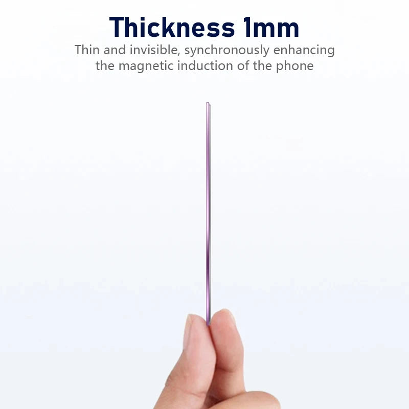 2 Pcs For Magsafe Magnetic Plate Ring  For iPhone Metal Sticker Support Wireless Charger Metal Plate Sheet for Magnet Car Holder