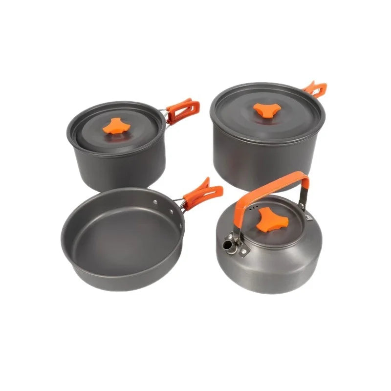 Portable Aluminum Camping Cookware Kit Lightweight - View 5 | SAMAG