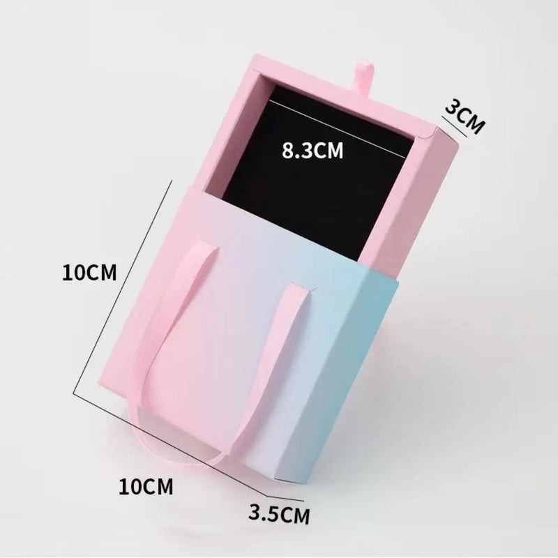 Drawer Paper Jewelry Box For Earrings Ring Pendant Bracelet Necklace Storage Display Case Portable Jewelry Packaging Box  New