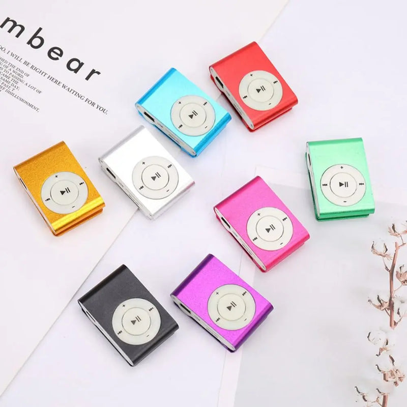 Fashionable Mini MP3 Player Stylish Design Portable Music Media MP3 Colourful USB Clip Support Walkman TF Card