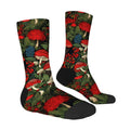 Red Mushroom Men's Socks Novelty Fashion Sports Elastic | SAMAG