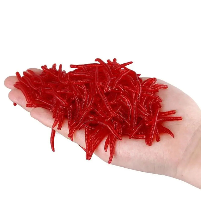 Lifelike Red Worm Soft Lure Earthworm ice winter Fishing | SAMAG