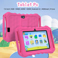 Android 13 Kids Tablet 7-inch,4-core CPU, 2.4G WiFi,2.0MP+5.0MP dual cameras 4GB RAM+64GB ROM,4000mAh Battery,