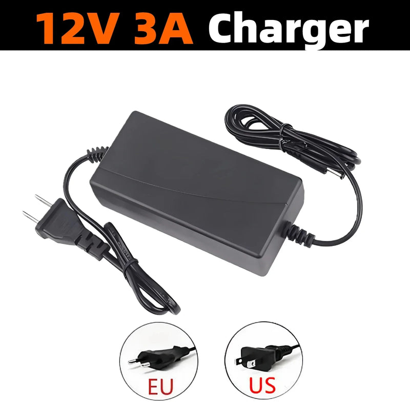 12V 10.5Ah Lithium Battery Rechargeable Replacement 12V Sprayer Battery with Built-in High Current BMS 12.6V 3A Charger 21A 30A