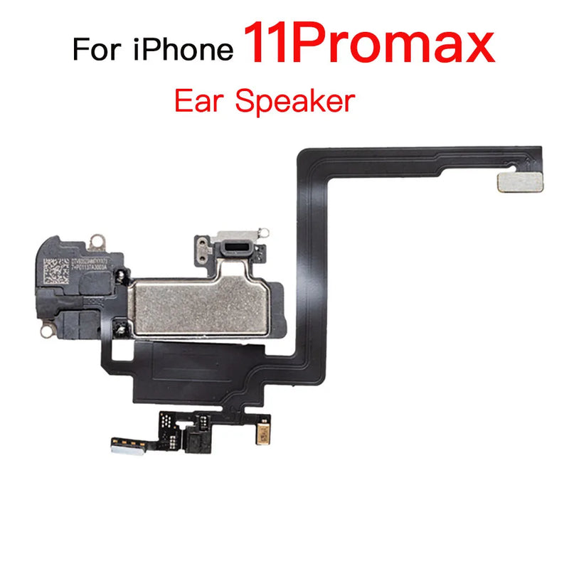 Front Ear Speaker With Flex Cable For iPhone X XR XS 11 Pro Max Top With Bottom Loud Speaker Replacement