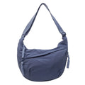 Casual Canvas Crossbody Bags Korean Simplified Large Capacity Sports Hobos Bag Solid Color Lightweight Dumpling Bag Women