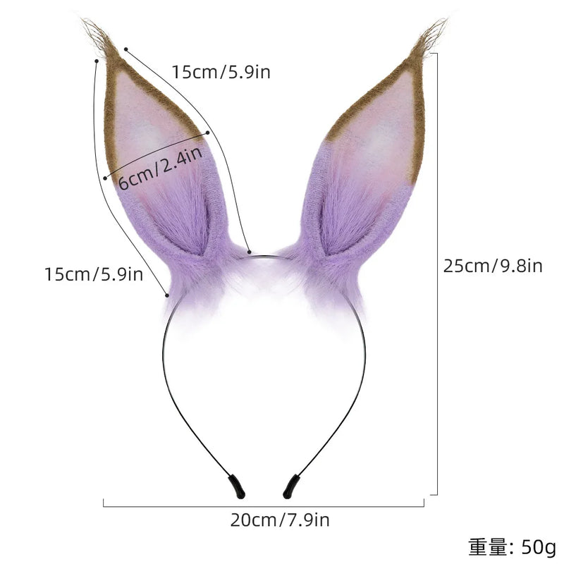 Plush Horse Ear Hair Accessories Original Japanese Handmade Animal Ear Cosplay Uma Musume Pretty Derby Rabbit Ear Headband
